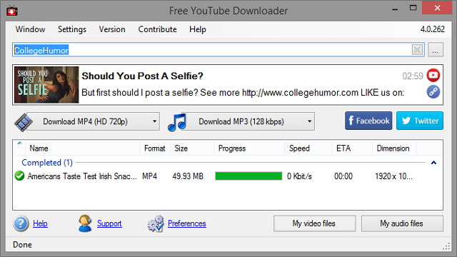 Free Download In Youtube Video Downloader